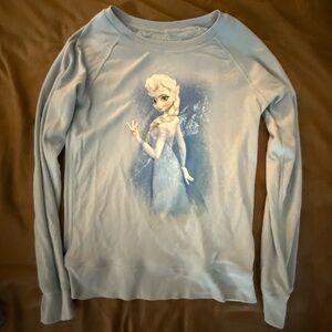 Disney Frozen Elsa Reversible sweatshirt tee - Size Adult S